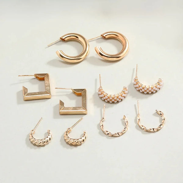 Alloy Drop & Dangler Combo - Pack of 6 Fashion Earrings