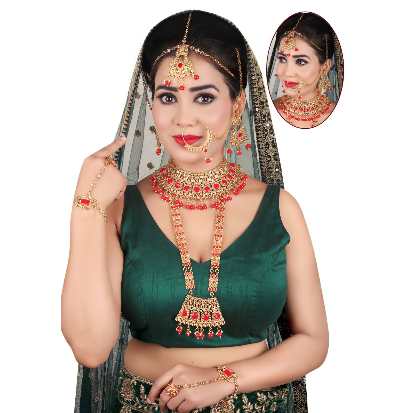 Buy Dramatic Designer White Stone Bridal Necklace Set Party Wear Online at  Best Price | Cbazaar