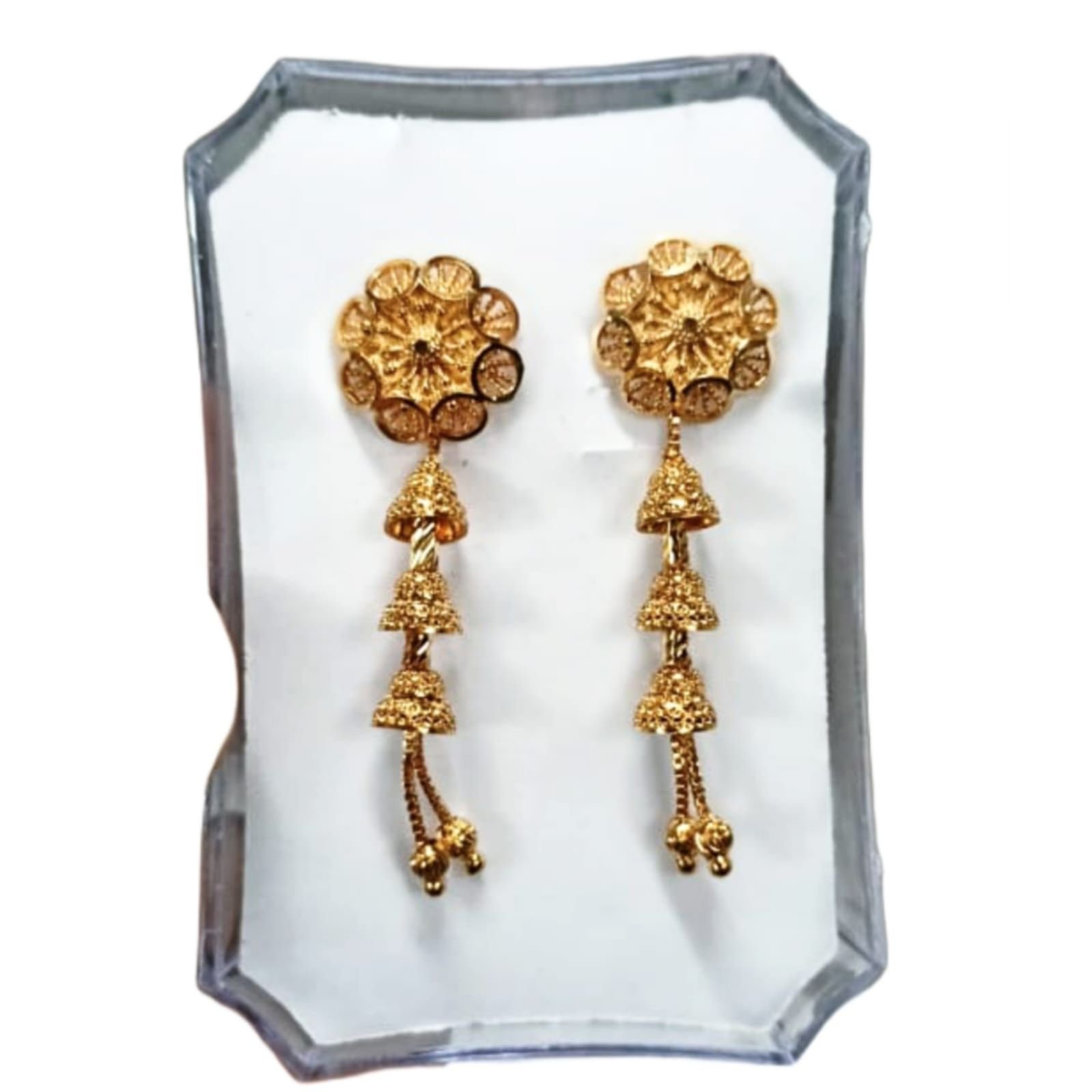 Buy Fashion Frill Designer Pearl Gold Plated Drop Earring For Women & Girls  Stylish Latest Fancy Earrings Online at Best Prices in India - JioMart.