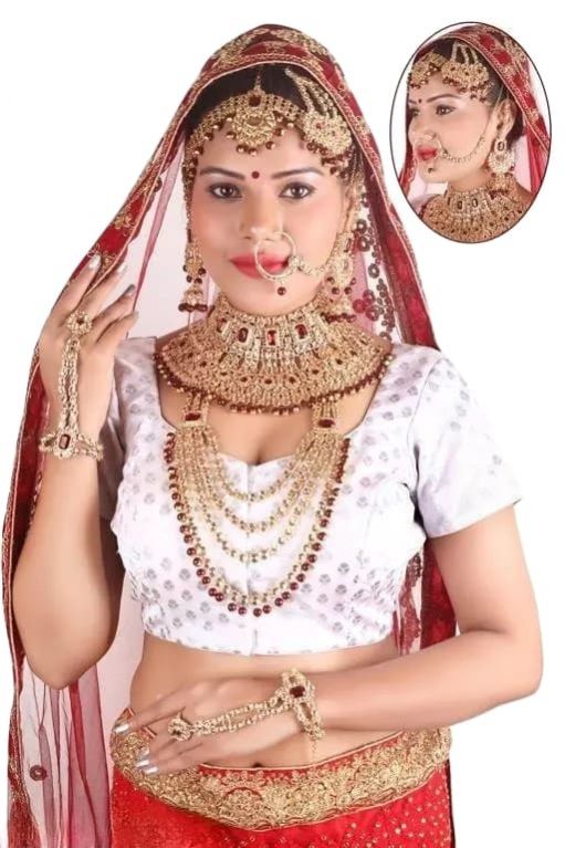 Kundan bridal jewellery on sale full set